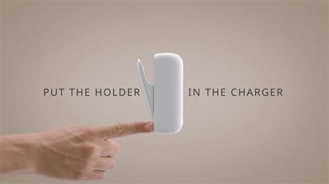 how to charge iqos holder
